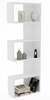 Raamaturiiul Kalune Design Nebu 495SSE1203, 19 x 51.8 x 150 cm, valge