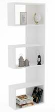 Raamaturiiul Kalune Design Nebu 495SSE1203, 19 x 51.8 x 150 cm, valge