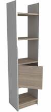 Põrandariiul Kalune Design Esbi 103, valge/helepruun, 29.5 x 33.1 x 150 cm