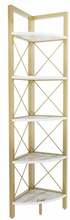 Põrandariiul Kalune Design Remo 322RTC1108, kuldne/valge, 33 x 30,5 x 160 cm