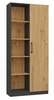 Kontori raamaturiiul Top E Shop Topeshop RD-80 ANT/ART, 30 x 80 x 182 cm, antratsiit/tamm