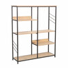 Riiul Home4you Dimitra, 100 x 30 x 124 cm, rustikaalne/must