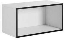 Seinariiul Cama Meble Roco RO4, 75 x 39 x 37 cm, valge/must