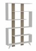 Põrandariiul Kalune Design Rain, 20 x 120 x 162 cm, valge/pähkel