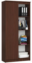 Riiul Akord CLP R80, 80 x 35 x 180 cm, tumepruun