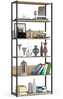 Põrandariiul Akord Loft 80, 32 x 80 x 192 cm, must/sonoma tamm