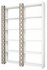 Põrandariiul Kalune Design City 2, 124.6 x 24.2 x 170 cm, valge/pruun