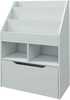 Laste raamaturiiul Homcom, 60 x 29,9 x 90 cm, hall, sahtliga