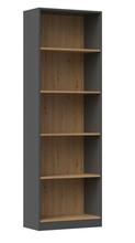 Raamaturiiul Top E Shop R60, 60 x 30 x 182 cm, antratsiit/tamm