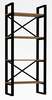 Põrandariiul Kalune Design Alaro Modern, 66 x 32 x 150 cm, pruun/must