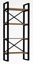 Põrandariiul Kalune Design Alaro Modern, 66 x 32 x 150 cm, pruun/must