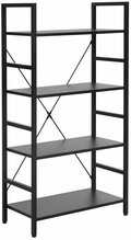 Põrandariiul Signal Meble Loft R4, 60 x 30 x 115 cm, must