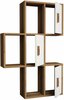 Seinariiul Kalune Design Flora 845HCT1601, 50 x 20 x 112,6 cm, valge/pähkel
