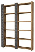 Põrandariiul Kalune Design City 2, 124.6 x 24.2 x 170 cm, pruun/sinine