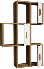 Seinariiul Kalune Design Flora 845HCT1601, 50 x 20 x 112,6 cm, valge/pähkel