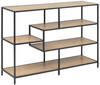 Riiul Home4you Seaford, 114 x 35 x 78 cm, tamm/must