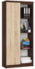 Riiul Nore CLP R80, 80 x 35 x 180 cm, pruun/tamm