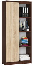 Riiul Nore CLP R80, 80 x 35 x 180 cm, pruun/tamm
