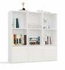 Riiuliplokk Top E Shop Malax 3x3 A, 110 x 110 x 30 cm, valge, 3 uksega
