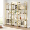 Põrandariiul Kalune Design VG6 956LCS1424, 30 x 170 x 175 cm, kuldne/valge