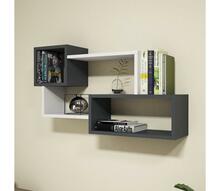 Seinariiul Kalune Design Afro 835PUQ1601, 90,6 x 20 x 51 cm, valge/antratsiit