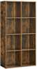 Raamaturiiul Vasagle LBC024T01, 30 x 65,5 x 129,5 cm, vintagepruun, 8 sektsiooniga