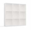 Riiul Top E Shop Malax 3x3 H, 110,5 x 30 x 110,5 cm, valge