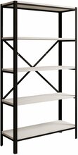 Raamaturiiul ADRK Rene, 80 x 30 x 146.8 cm, must/valge matt