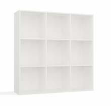 Riiul Top E Shop Malax 3x3 H, 110,5 x 30 x 110,5 cm, valge