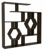 Raamaturiiul Kalune Design Tamara, 134 x 22 x 134 cm, pähkel, pruun