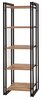 Raamaturiiul Kalune Design Cosmo Penta, 60 x 35 x 180 cm, pruun/must