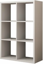 Raamaturiiul ADRK Cleo IV, valge, 77 x 33 x 113,5 cm
