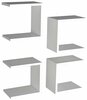 Seinariiul Kalune Design Base 495SSE1106, 30 x 19,6 x 30 cm, valge, 4 riiulit