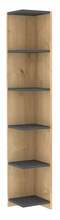 Põrandariiul Kalune Design Porto 835PUQ3697, 25 x 25 x 160 cm, pruun/hall