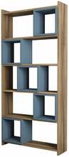 Põrandariiul Kalune Design Box II, 80 x 22 x 170 cm, pruun/sinine
