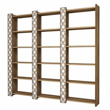 Raamaturiiul Kalune Design City 3, 184.6 x 24.2 x 170 cm, pruun/valge