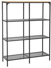 Põrandariiul Signal Meble Lex A, 100 x 36 x 136 cm, tamm/must