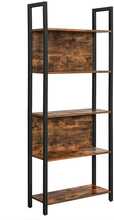 Raamaturiiul Vasagle LLS025B01, 62 x 24 x 165 cm, pruun-must