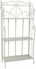 Riiul Home4You Sandy, 60 x 32 x 125 cm, antiikvalge