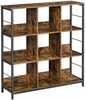 Raamaturiiul Vasagle 3 tasandit, 30 x 100 x 103,1 cm, vintage pruun-must