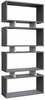 Raamaturiiul Kalune Design Langdon 935CMN1216, 72 x 25 x 161 cm, antratsiit/valge