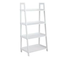 Riiul Actona Wally, 63 x 40 x 130 cm, valge, 4 riiulit