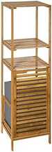 Vannitoa riiul 5five Simply Smart Bamboo, pesukorviga, bambuskiud