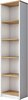 Raamaturiiul Kalune Design HC111, 25 x 40 x 161.8 cm, valge/pähkel