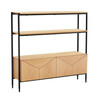 Riiul Home4You Nate, 125,5 x 32 x 117 cm, tamm