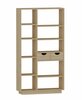 Põrandariiul Kalune Design Luma 550ARN1613, 25 x 80.4 x 188.6 cm, valge/helepruun
