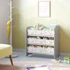 Raamaturiiul Songmics, 29,5 x 62,5 x 60 cm, Pigeon Grey, 9 kangast kastiga