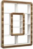Põrandariiul Kalune Design Orkide, 108.4 x 21.8 x 140 cm, valge/pähkel