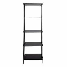 Raamaturiiul House Nordic Vita, 51 x 36 x 170 cm, must