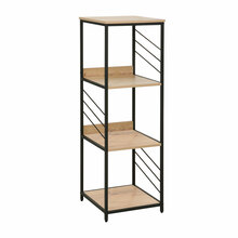 Riiul Home4You Dimitra, 40 x 40 x 124 cm, rustikaalne/must